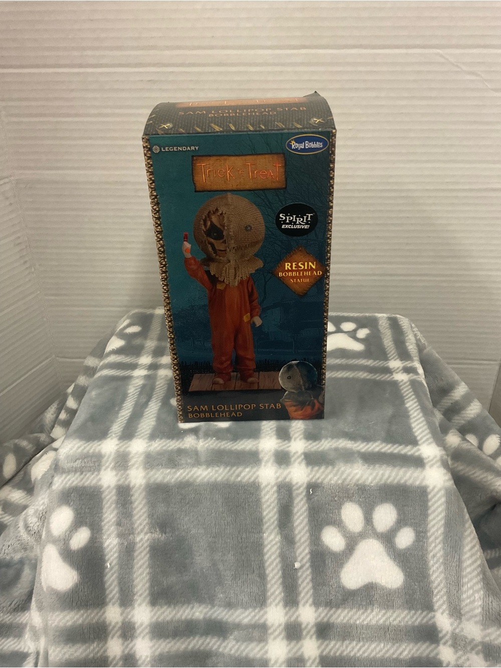 Sam Lollipop Stab Bobblehead - Orange Costume by Spirit